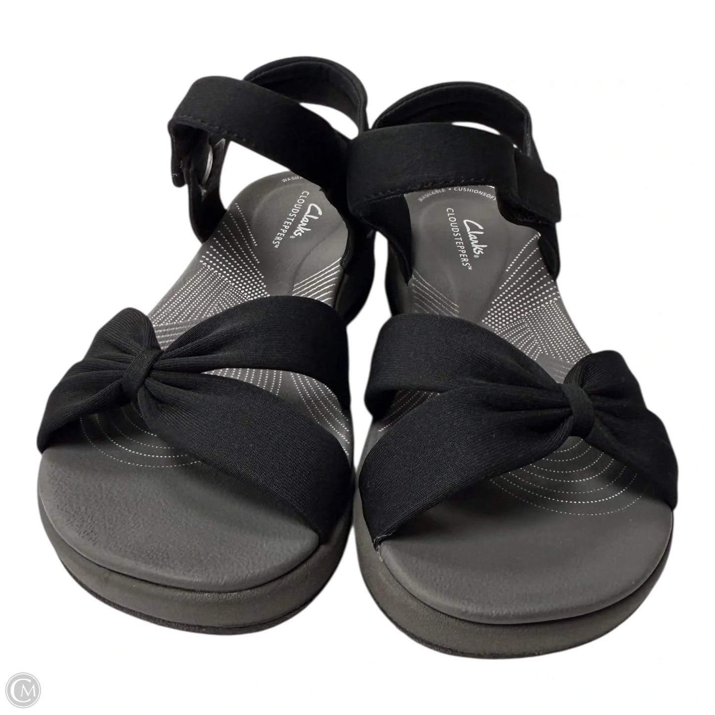 Sandals Flats By Clarks In Black, Size: 7.5