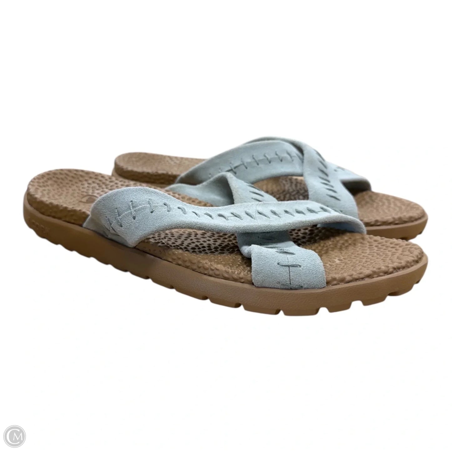 Sandals Flats  In Green, Size: 10