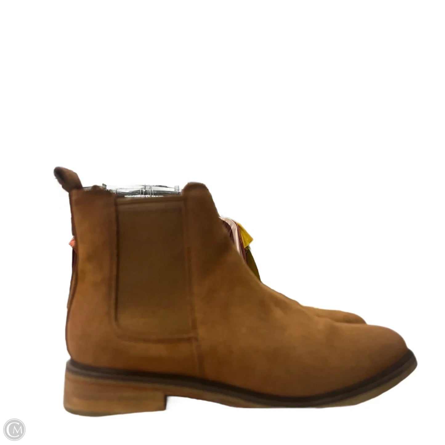 Boots Ankle Flats By Clarks In Brown, Size: 9