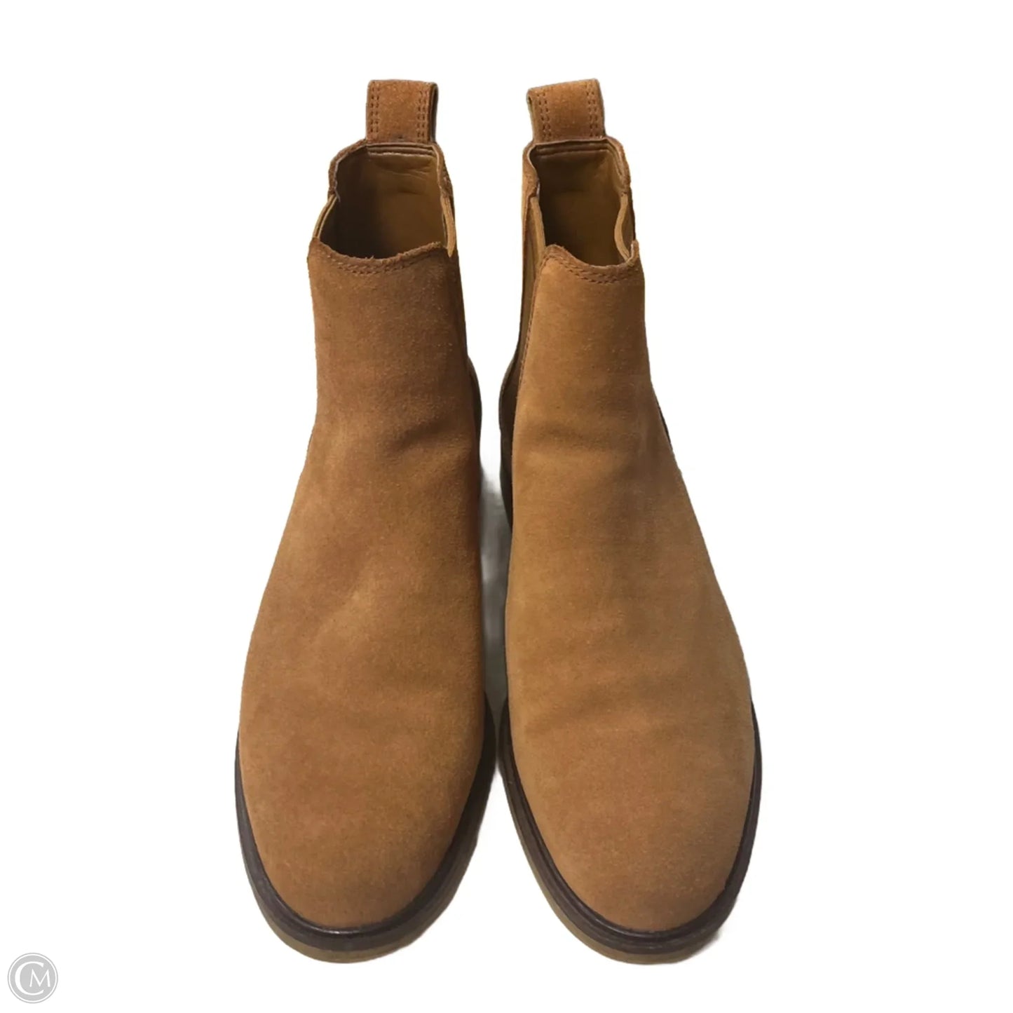 Boots Ankle Flats By Clarks In Brown, Size: 9