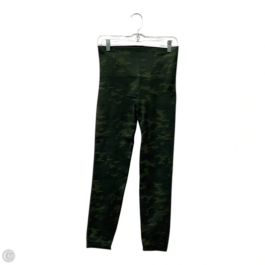 Athletic Leggings By Spanx In Camouflage Print, Size: L