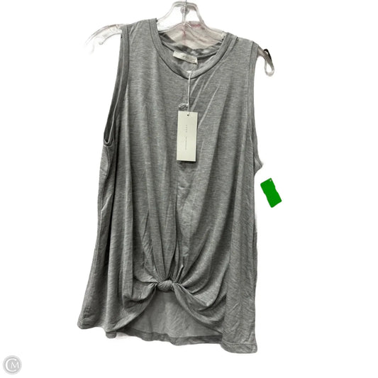Top Sleeveless By Lush In Grey, Size: L