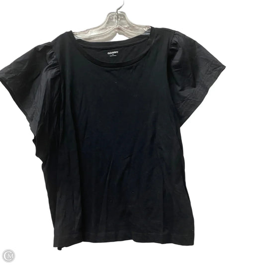 Top Short Sleeve By Old Navy In Black, Size: Xl