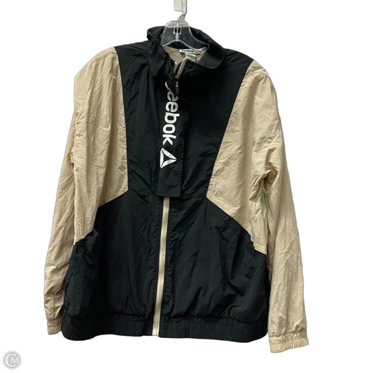 Athletic Jacket By Reebok In Black, Size: L