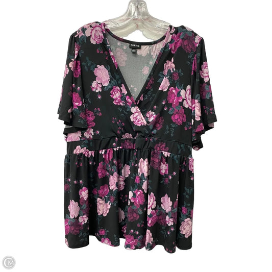 Top Short Sleeve By Torrid In Purple, Size: 3x