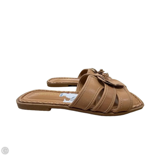 Sandals Flats By London Fog In Tan, Size: 7