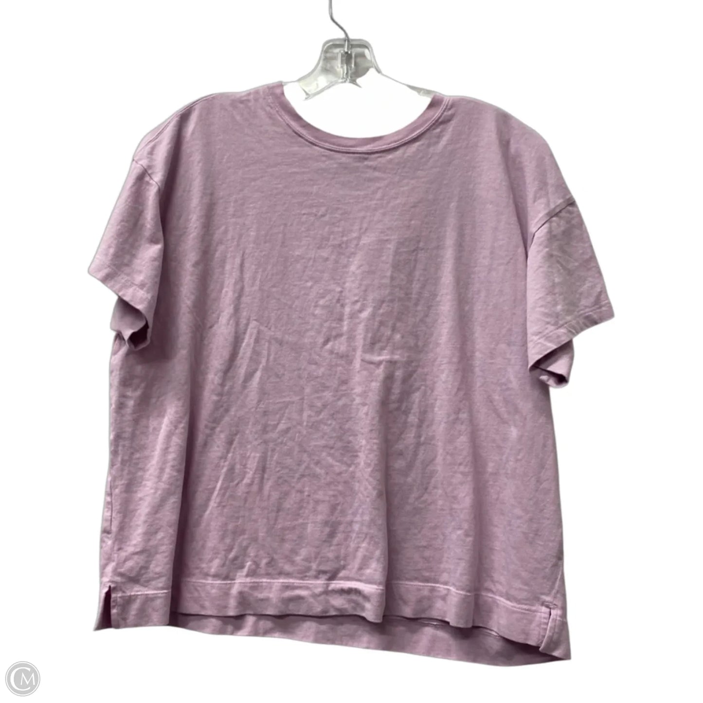 Top Short Sleeve Basic By Old Navy In Purple, Size: L