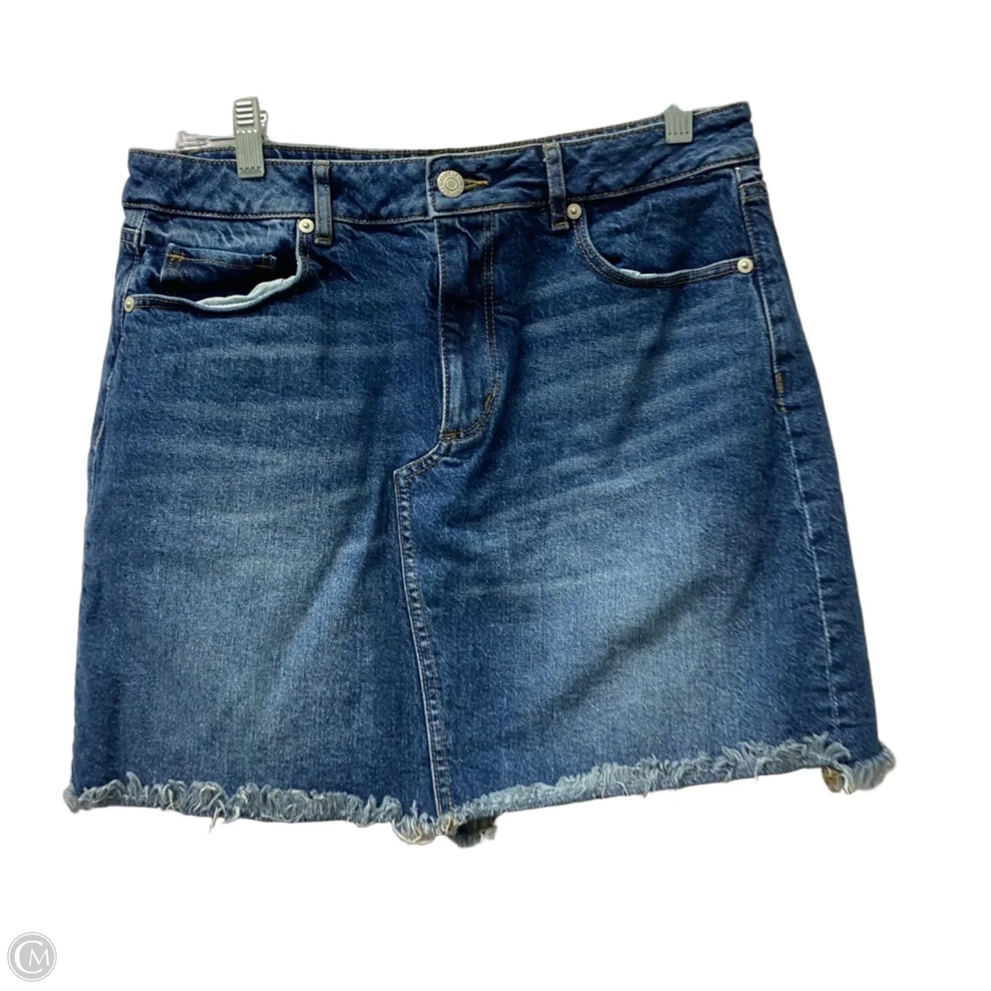 Skirt Mini & Short By Loft In Blue Denim, Size: 8