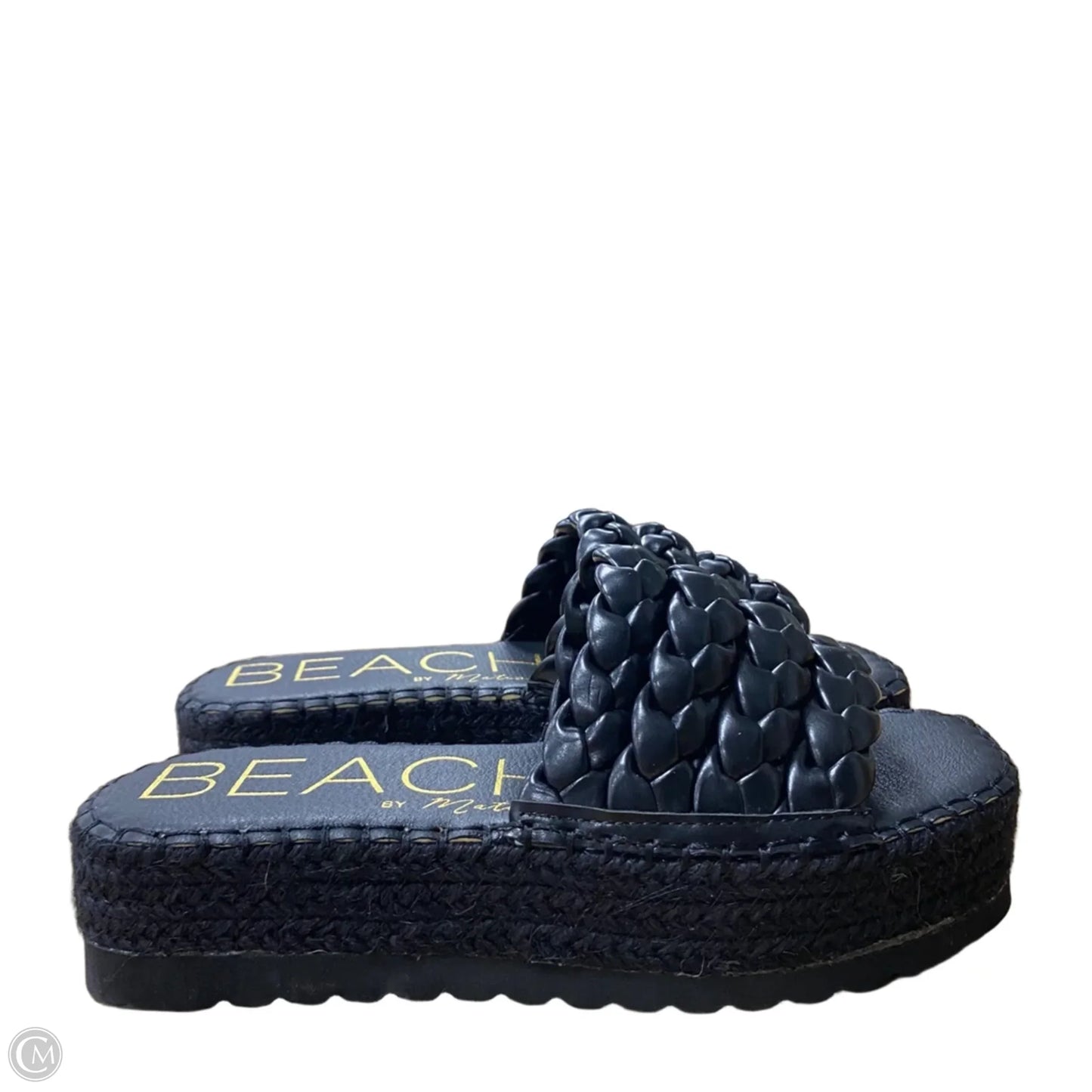 Sandals Heels Wedge By Cme In Black, Size: 7