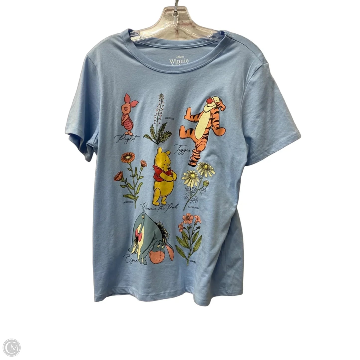 Top Short Sleeve By Disney In Blue, Size: M