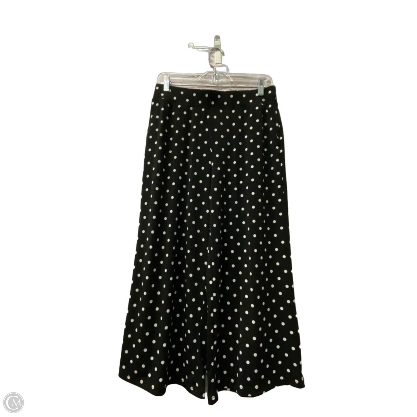 Pants Cropped By Denim And Company In Polkadot Pattern, Size: S