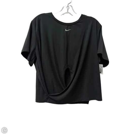 Athletic Top Short Sleeve By Nike Apparel In Black, Size: 1x
