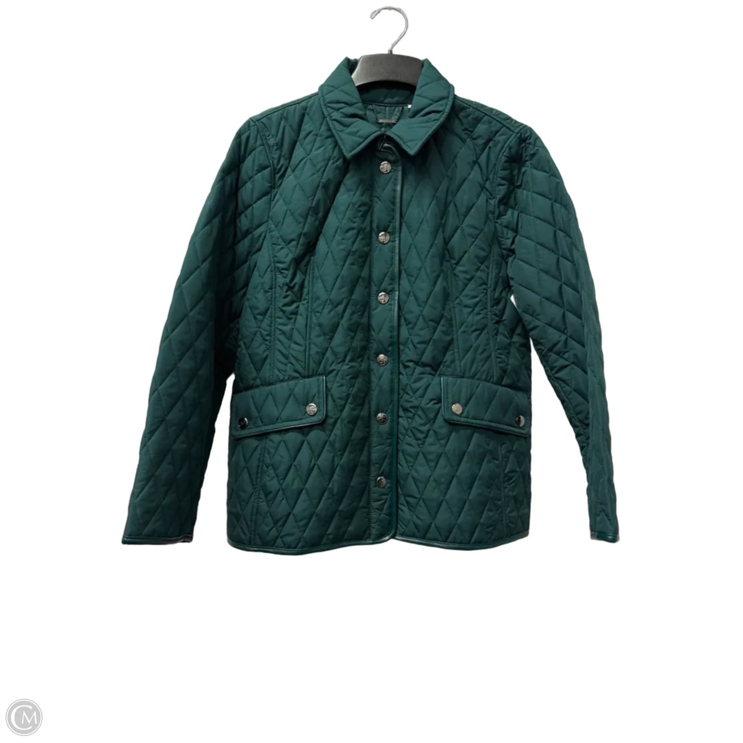 Coat Other By Chicos In Green, Size: L