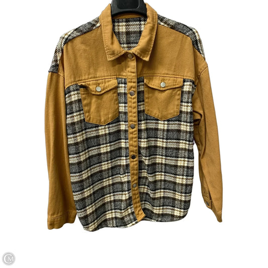 Jacket Shirt By Cme In Plaid Pattern, Size: Xl