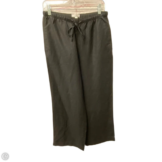 Pants Linen By Loft In Black, Size: Xs