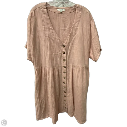 Dress Casual Short By Madewell In Pink, Size: Xl