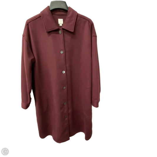 Coat Peacoat By J. Jill In Purple, Size: Xl