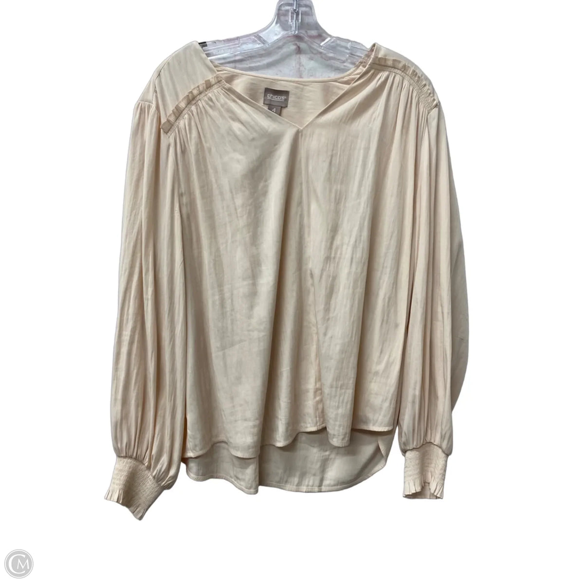Top Long Sleeve By Chicos In Pink, Size: 1x