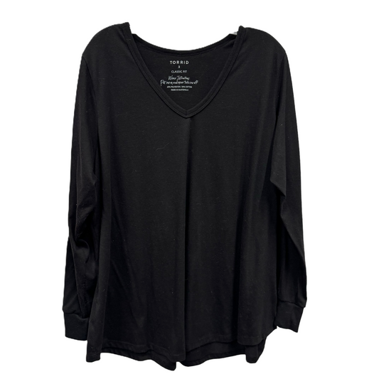 Top Long Sleeve Basic By Torrid  Size: 3x