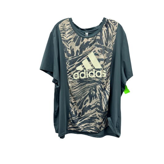 Athletic Top Short Sleeve By Adidas  Size: 4x