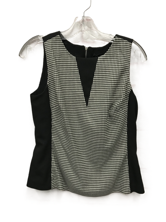 Black & Cream Top Sleeveless By White House Black Market, Size: S