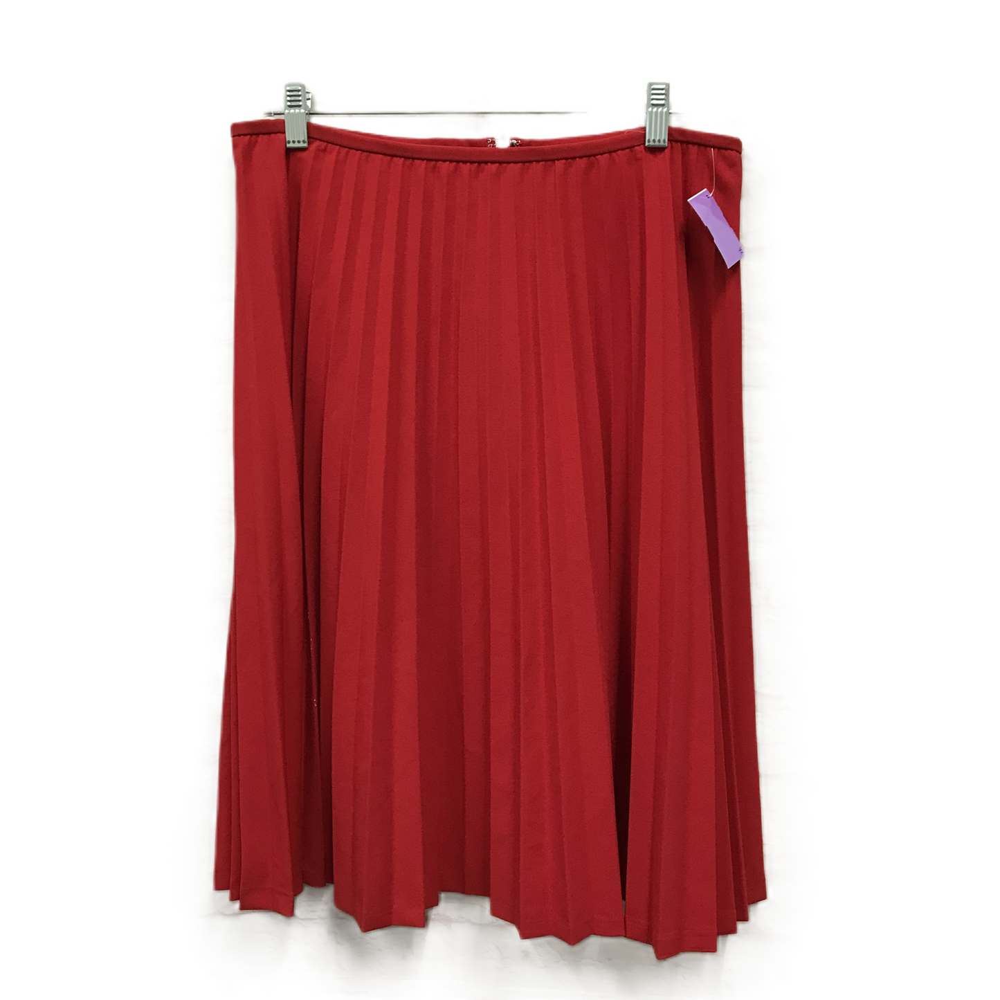 Red Skirt Midi By Calvin Klein, Size: 8