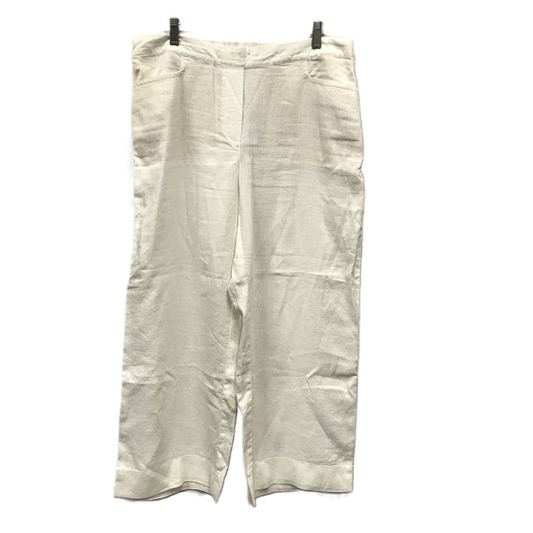 White Pants Linen By J. Jill, Size: 10