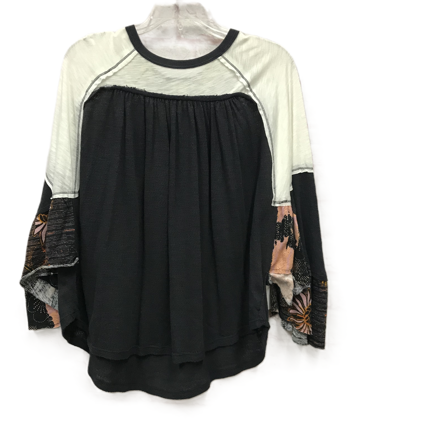 Black Top Long Sleeve By We The Free, Size: S