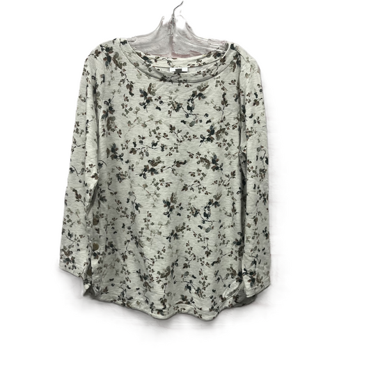 Top Long Sleeve By J. Jill In Ivory, Size: M