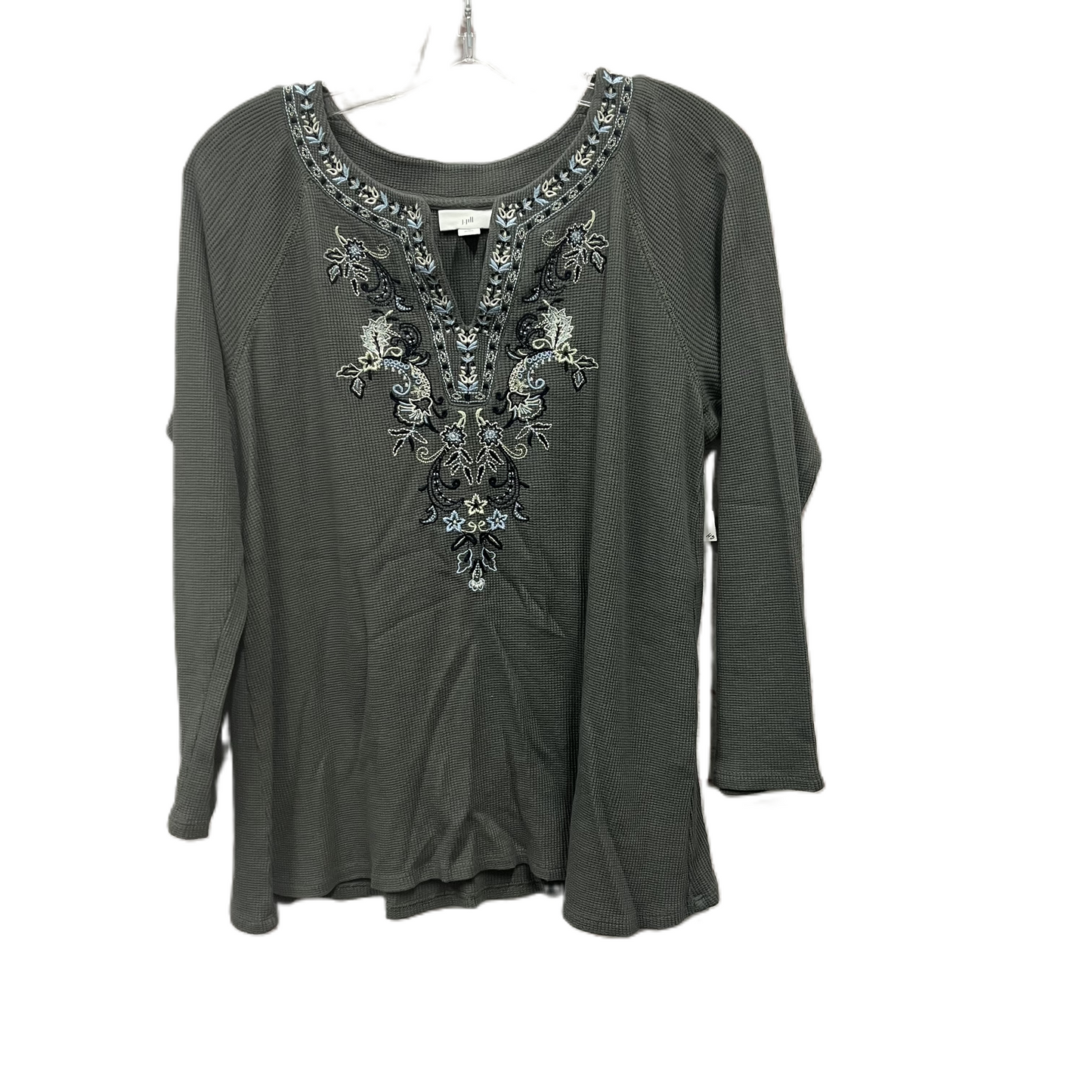 Top Long Sleeve By J. Jill In Green, Size: M