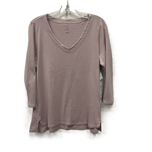 Top Long Sleeve Basic By J. Jill In Purple, Size: M