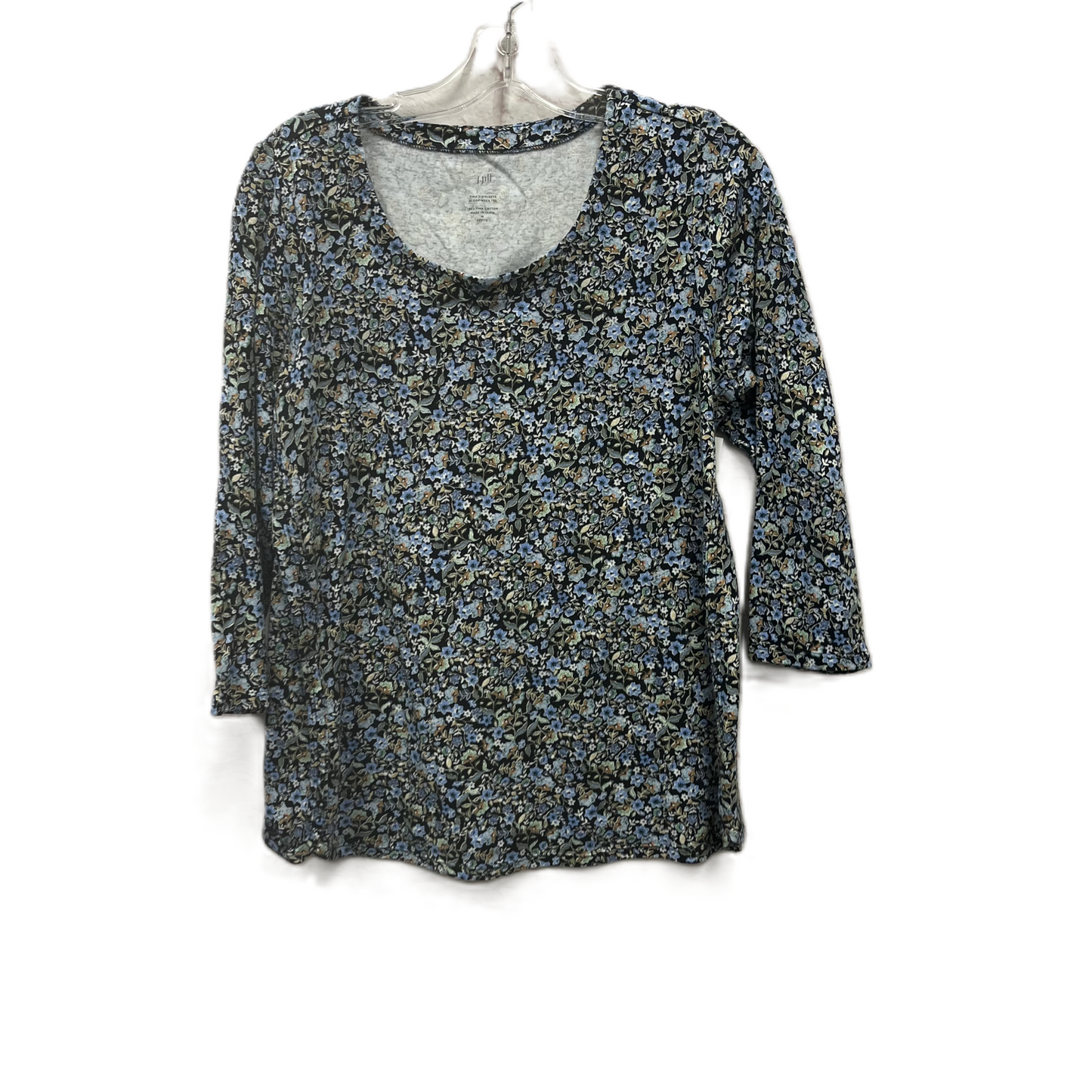 Top Long Sleeve Basic By J. Jill In Blue, Size: M