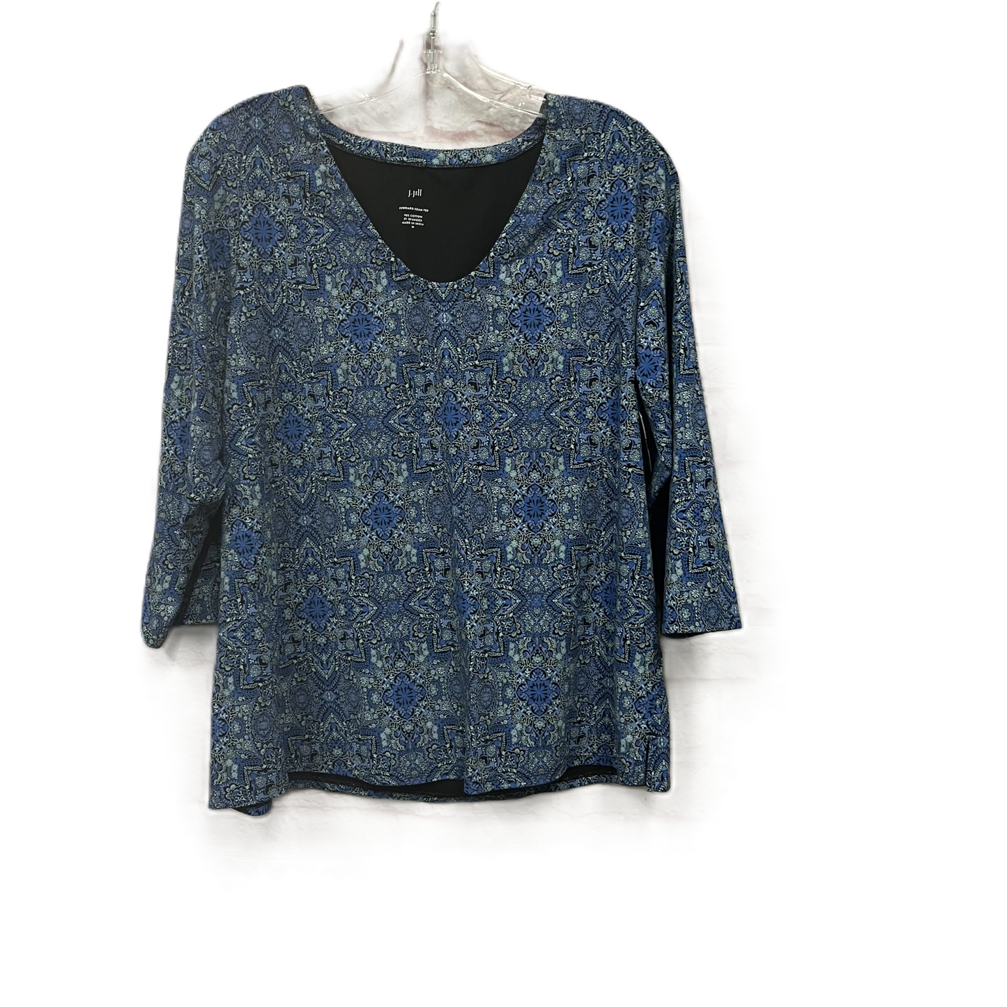 Top Long Sleeve Basic By J. Jill In Blue, Size: M