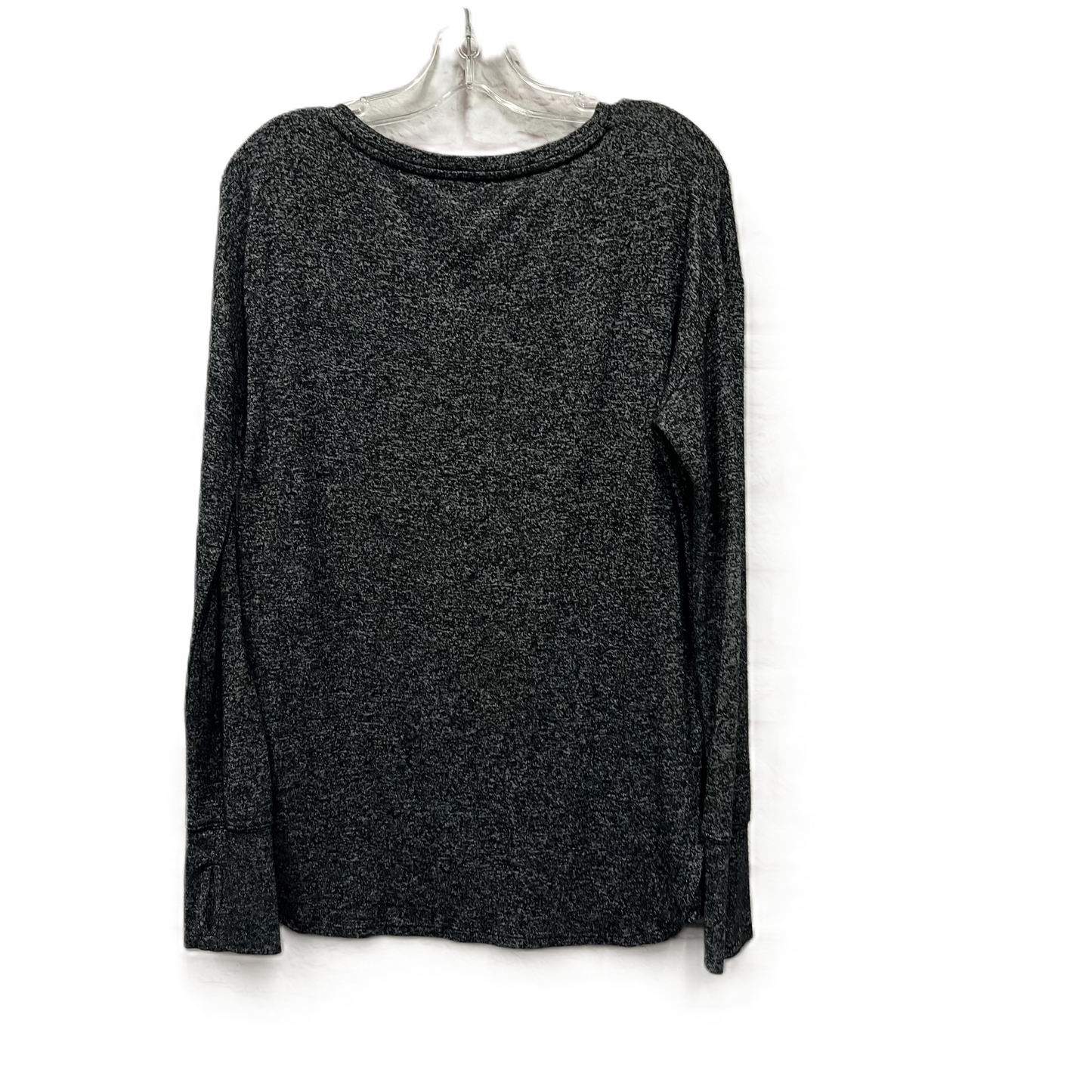 Athletic Top Long Sleeve Collar By Athleta In Black, Size: M