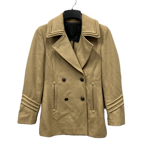 Coat Peacoat By Troy Smith For D Anthropologie In Tan, Size: S