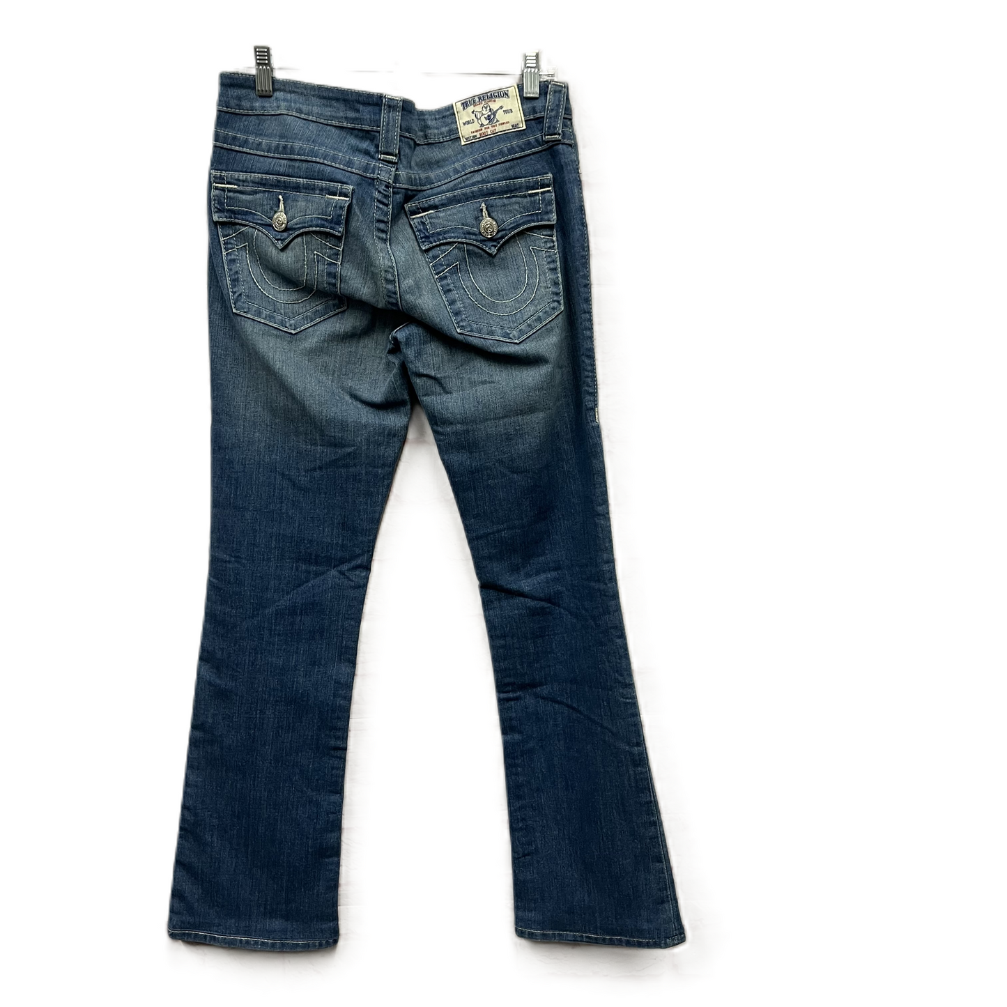 Jeans Flared By True Religion In Blue Denim, Size: 8