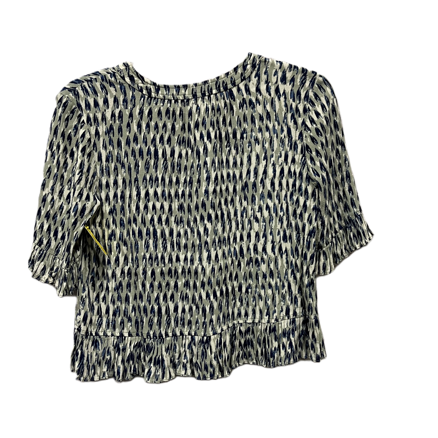 Top Short Sleeve By Madewell In Blue & Grey, Size: Xs