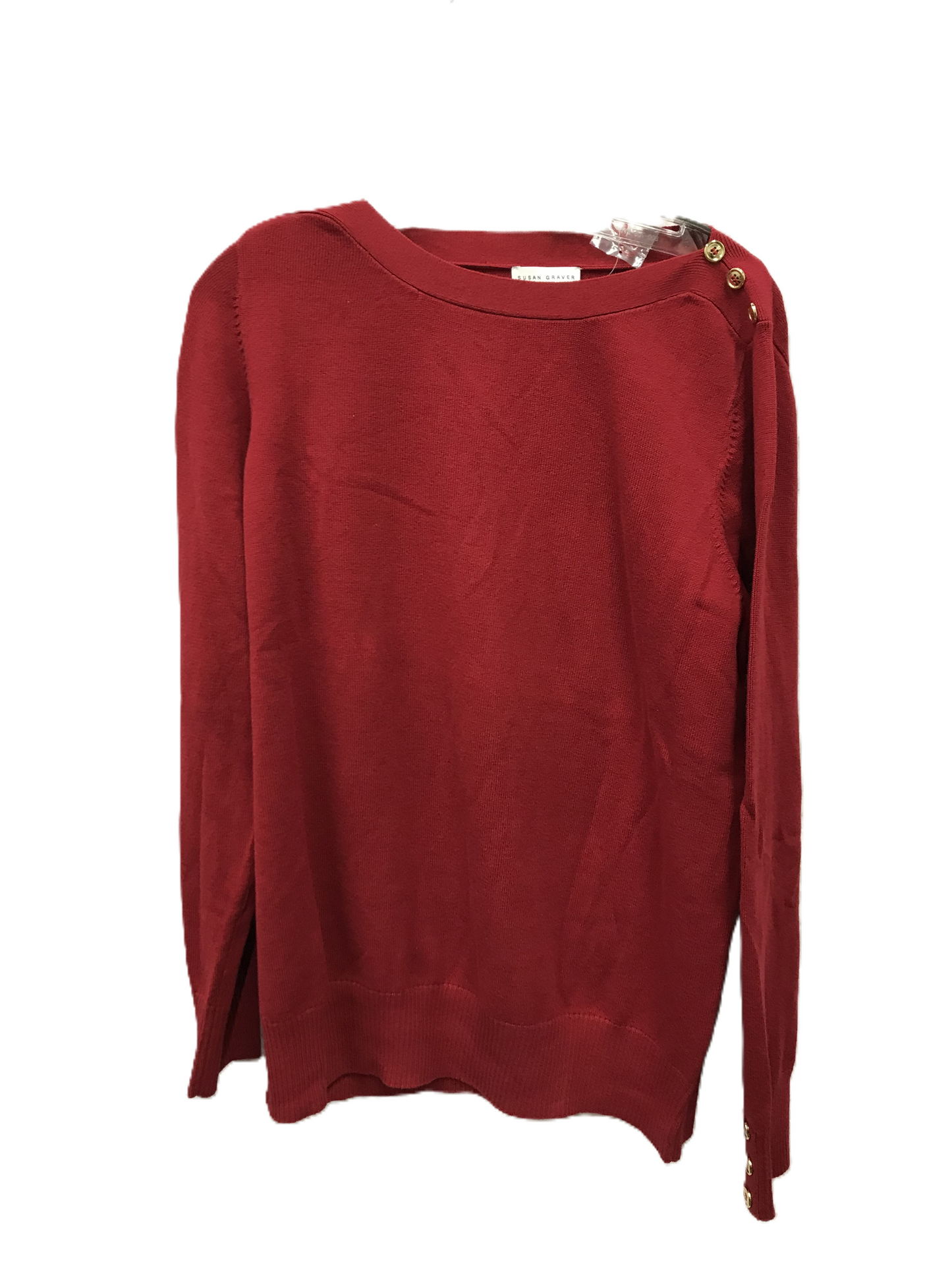 Red Sweater By Susan Graver, Size: L