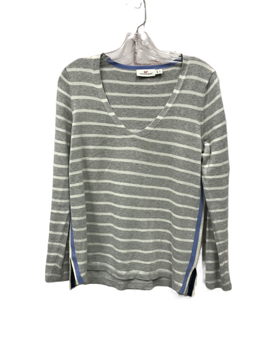 Grey & White Sweater By Vineyard Vines, Size: S
