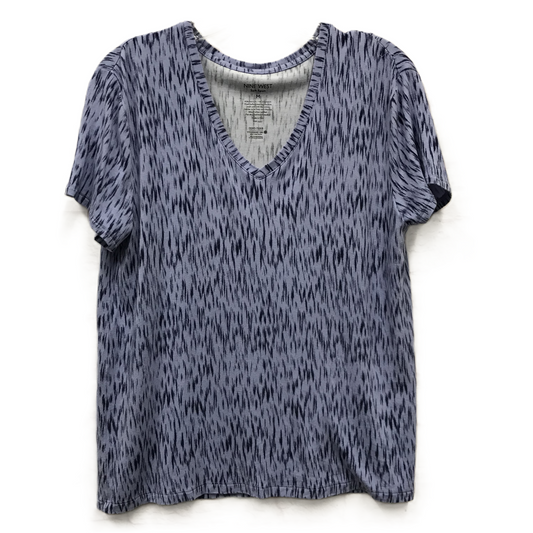 Blue Top Short Sleeve By Nine West, Size: M
