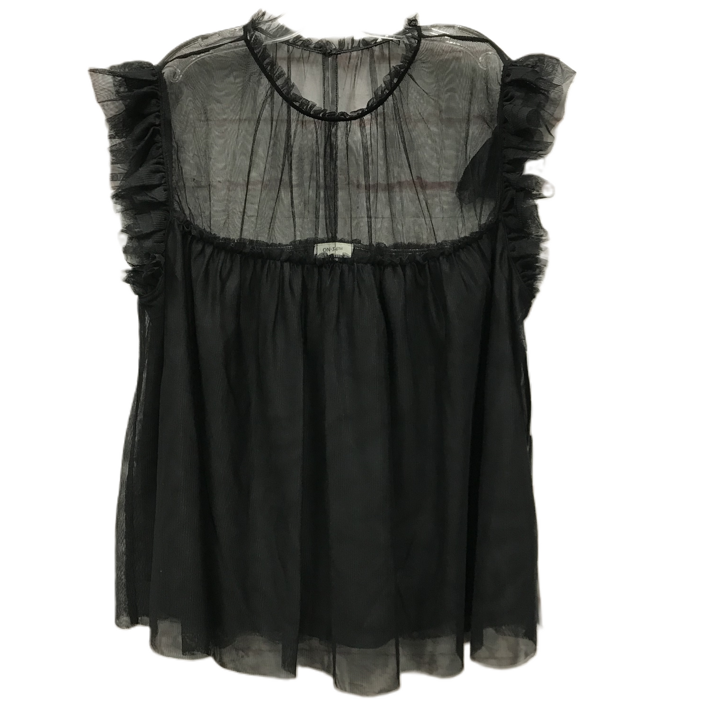 Black Top Short Sleeve By On Schedule, Size: 1x