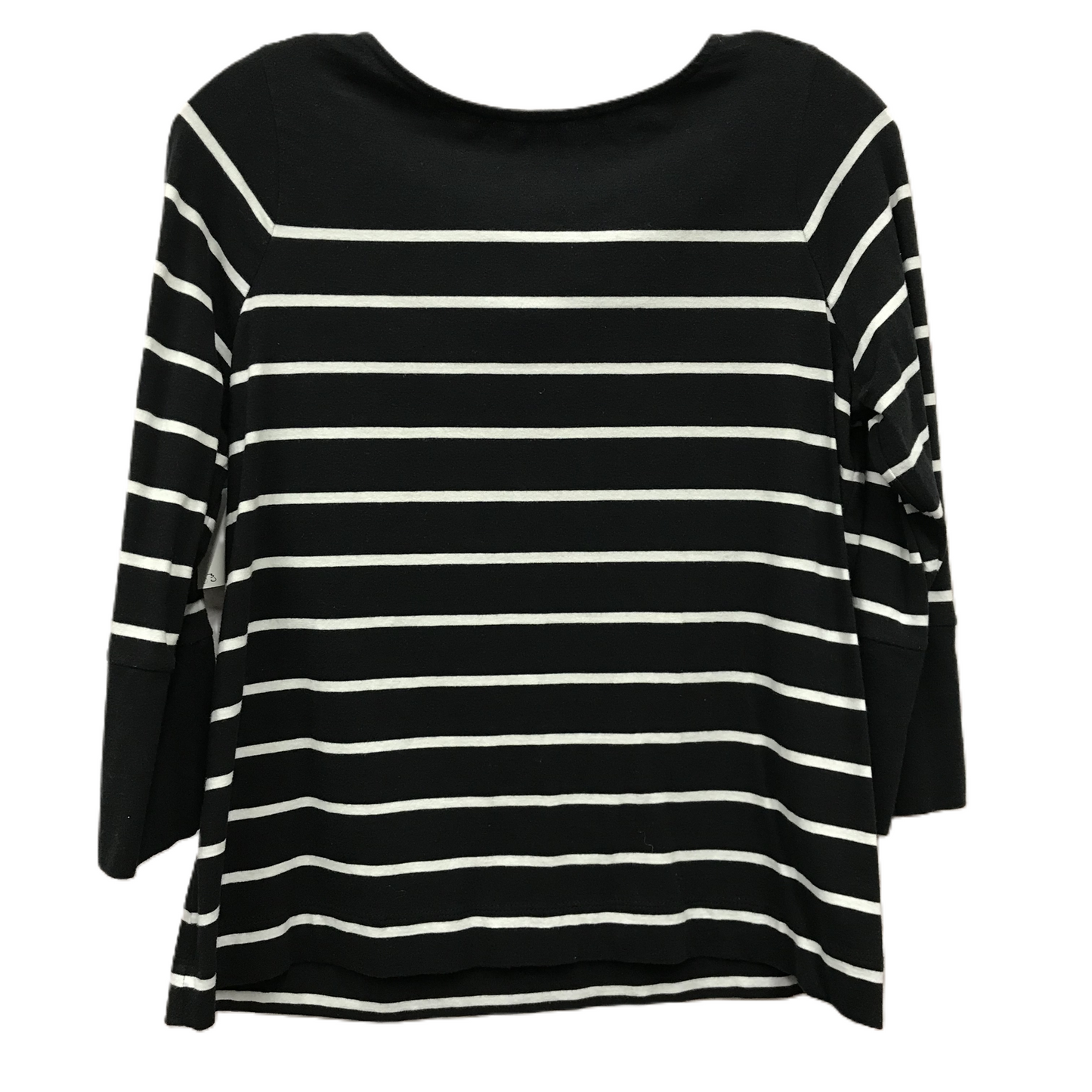 Top Long Sleeve By J. Jill In Black & White, Size: Petite   S