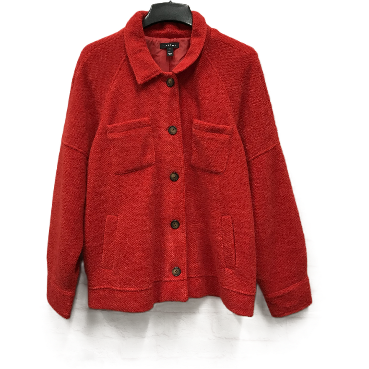 Jacket Other By Tribal In Red, Size: 1x