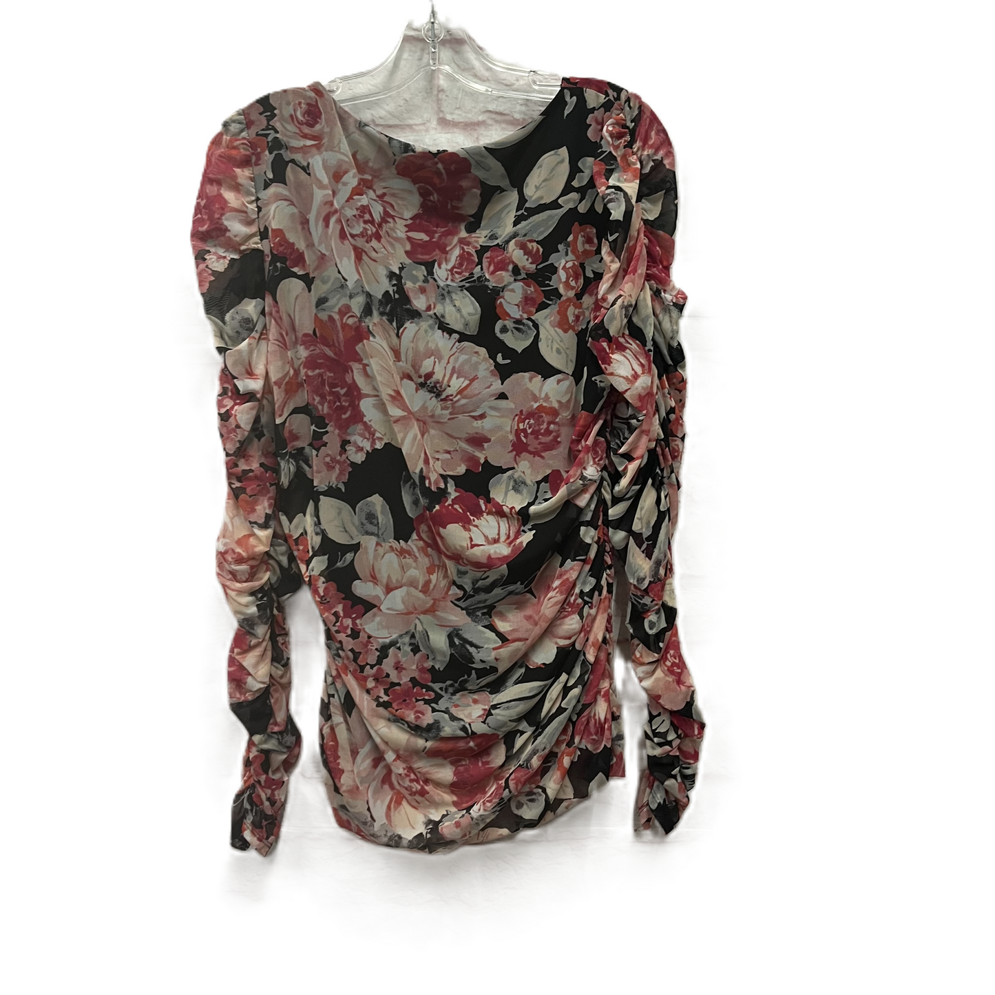 Top Long Sleeve By White House Black Market In Pink, Size: L