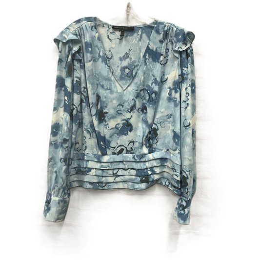 Top Long Sleeve By White House Black Market In Blue, Size: L