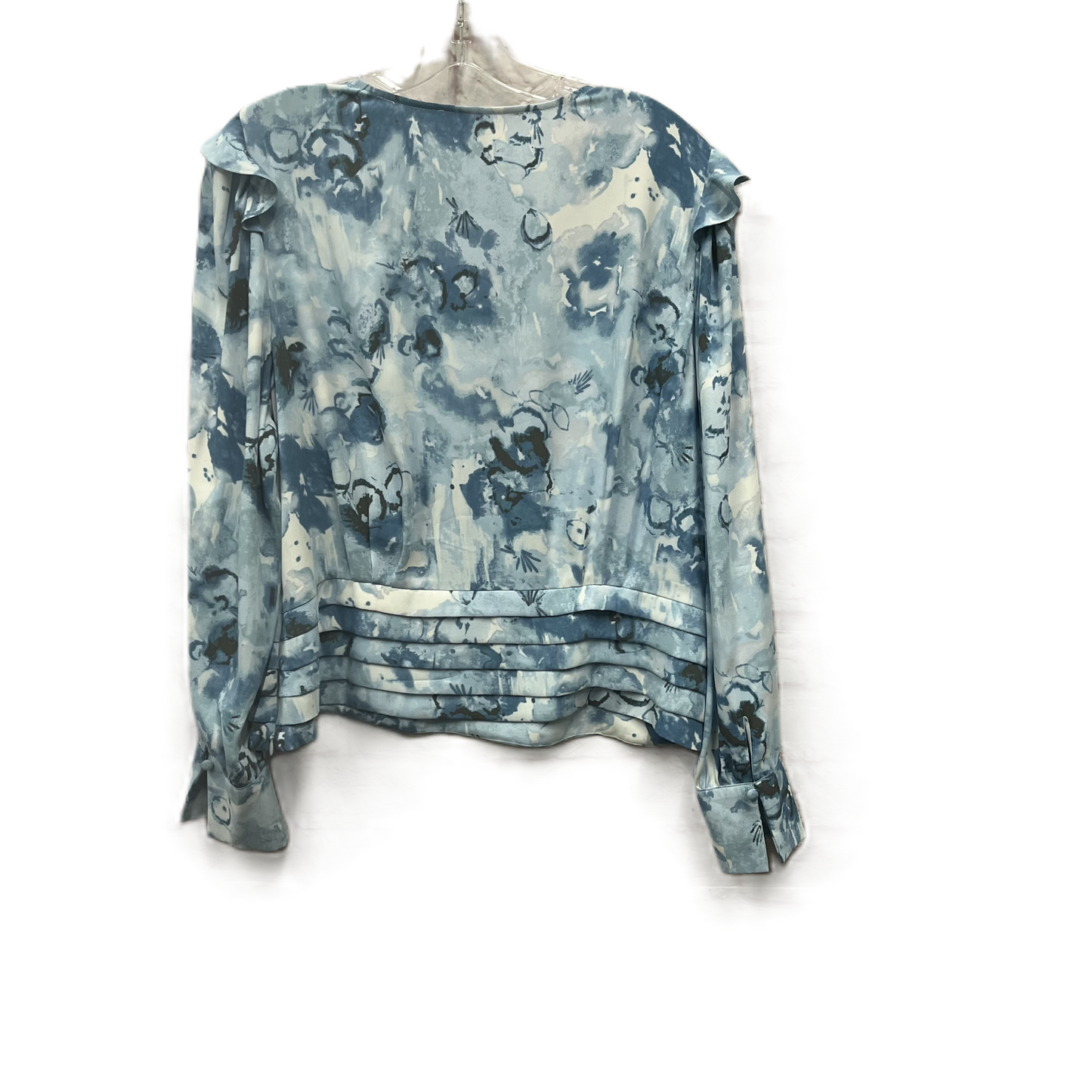 Top Long Sleeve By White House Black Market In Blue, Size: L