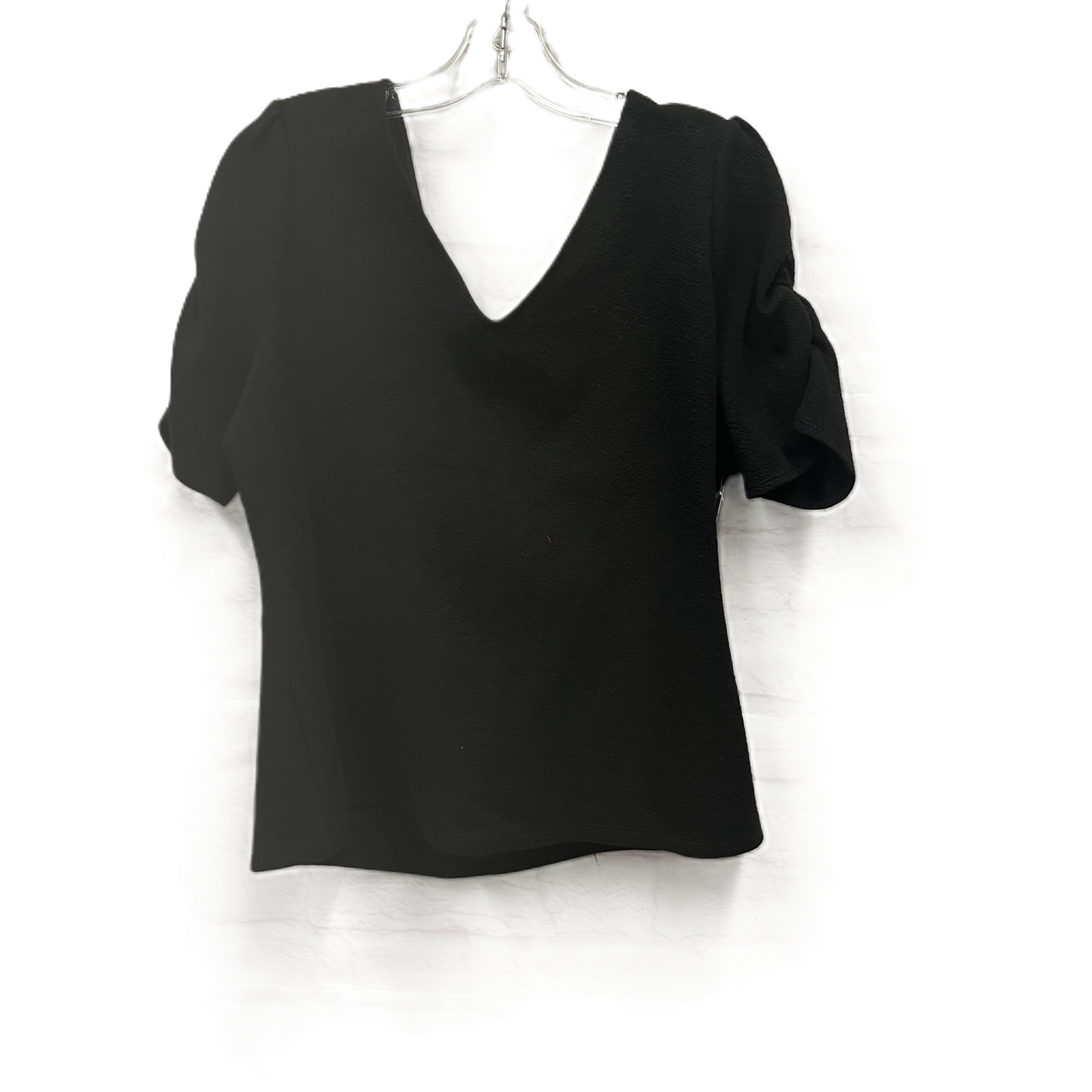 Top Short Sleeve By White House Black Market In Black, Size: Xl