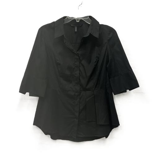 Top Long Sleeve By White House Black Market In Black, Size: L