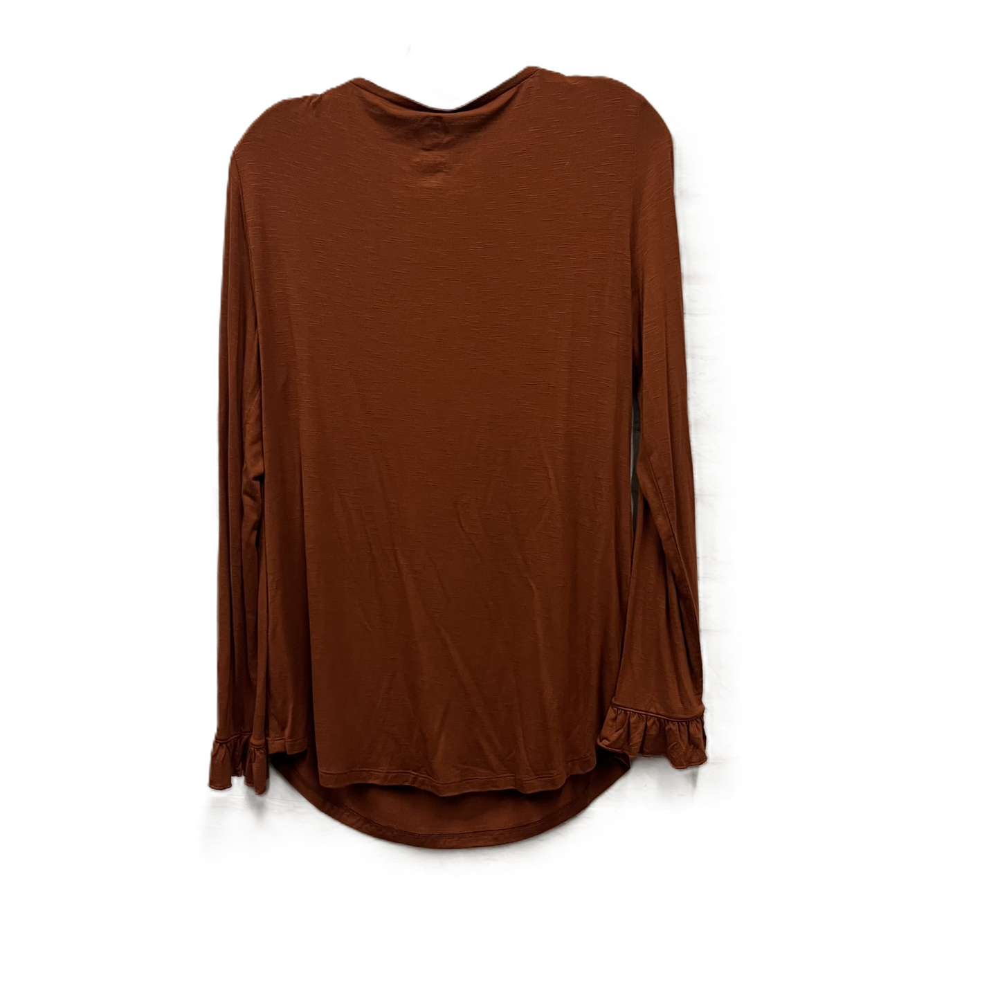 Top Long Sleeve By Maurices In Orange, Size: L