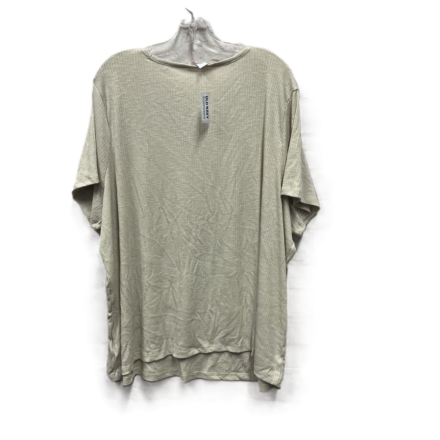 Top Short Sleeve By Old Navy In Beige, Size: 3x